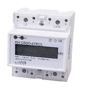 KH-DN20-4YKCL型单相导轨式预付费电能表(4P)